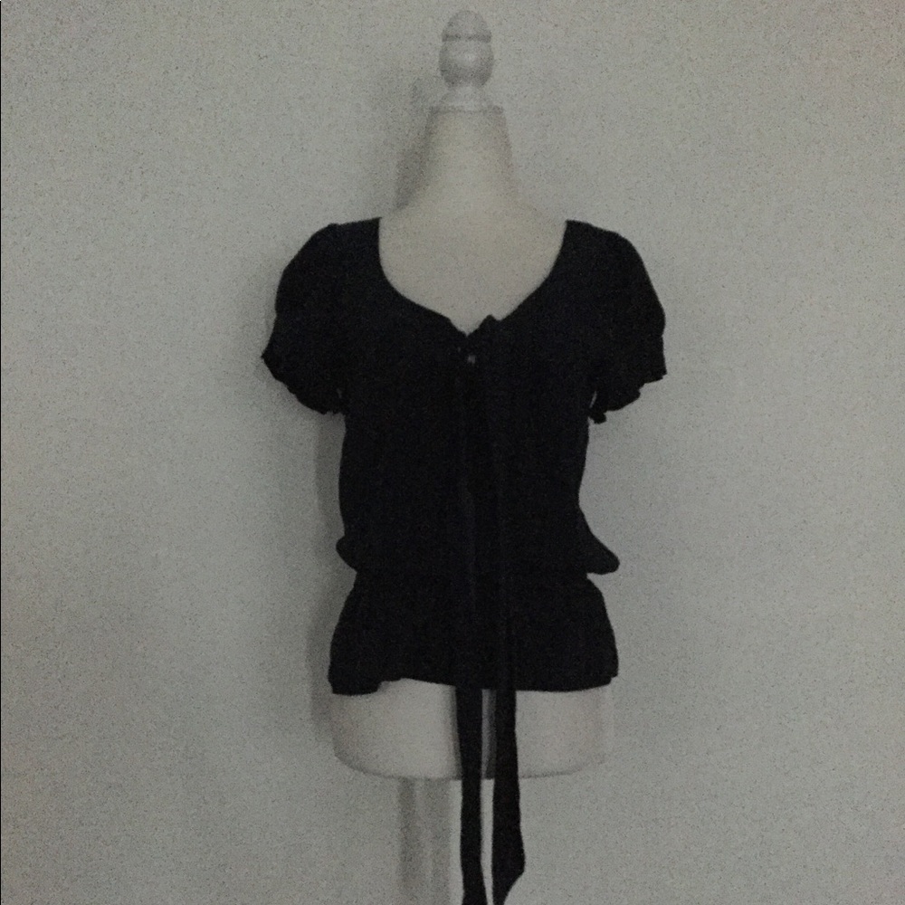 Nanette Lepore silk peasant blouse